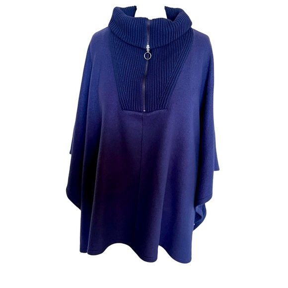 Lane Bryant Relaxed Sweater-collar Poncho/Cape Sz 26/28. NWT - Picture 3 of 10